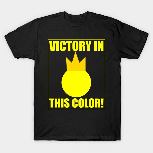 Stick Fight - Victory in This Color Yellow T-Shirt by Cactus Sands